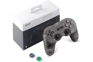 RUNSNAIL 8BitDo Pro 2 Controller Bluetooth Transparent Edition Controller Switch Wireless Controller di Gioco Wireless Controller Gamepad per Switch Lite/Switch OLED, PC, macOS, Android, Steam e Raspberry Pi
