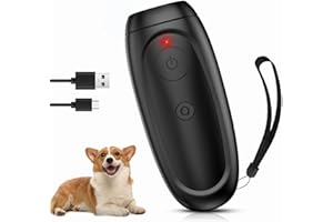 Yaasier Antiabbaio per Cani, Dispositivo Ultrasuoni per Cani a Lungo Raggio da 16-26 Piedi, Dispositivo Anti Abbaio per Cani Portatili Ricaricabile per Uso Interno ed Esterno Sicuro