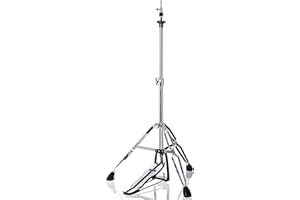 Vaisoeny Soporte de Charleston, soporte de trípode para hi-hat, altura regulable de 23,6 a 39,3 pulgadas, soporte de doble puntal con pies de goma antideslizantes amplios (V-CC-SZ08)