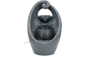 ValueLights | Solar Powered Cascading Water Feature Outdoor Light | Water Features, Home Décor & Improvement Essential | Swirl Design