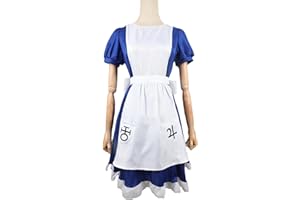 Tlarsun Alice Madness Returns Alice Maid Cosplay Costume suit Alice Madness returns to cosplay uniform Alice maid lolita costume juvenile