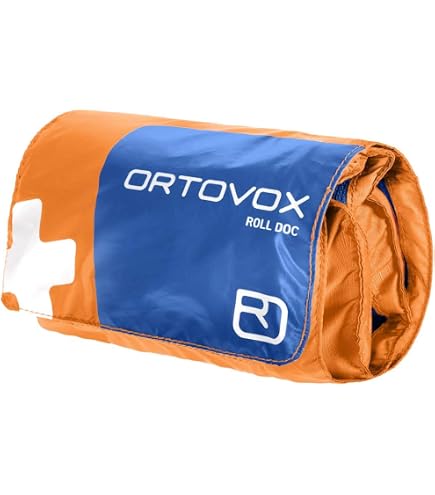 Ortovox 23401-21201 Mini Kit Di Pronto Soccorso Impermeabile, Colore Arancio Shocking, Unisex, Con Forbici, Pinzette E Coperta Termica