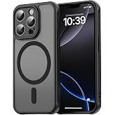 Minesk iPhone 16 Pro Max i&ccedil;in MagSafe ile Uyumlu MattCover Serisi Arkası Mat Polikarbonat Kenarları Silikon ve K&ouml;şeleri G&uuml;&ccedil;le