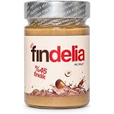 Fındelia %45 Fındıklı S&uuml;tl&uuml; Fındık Kreması 340 g | Giresun Fındıklı, Par&ccedil;acıklı, Kakaosuz Kahvaltılık Krema | Palm Yağı İ&ccedil;erm