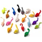 Fayahar 12 Pieces Mice Cats Toy, Mouse Cat, Toy Mouse Cats | Plush Fabric, Mini Soft and Light, with Catnip, Colors Mice Toy