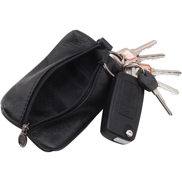 希少✨OLD COACH All leather key case BLACK Coach Key Case, COACH Outlet Signature Canvas 5 Row Key Case