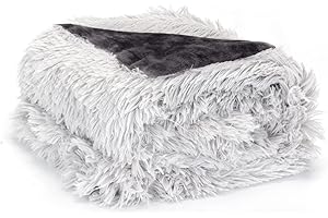 Nobleza Mantas Perros, Manta Suave de Felpa para Gatos y Otras Mascotas, Doble Lado Manta Lavable Color Gris 120 * 100cm