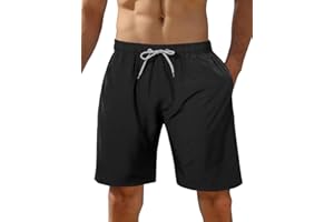 iCKER Herren Shorts Badehose Badeshorts Strand Shorts Beach Shorts Board Shorts Schnelltrocknend für Sommer
