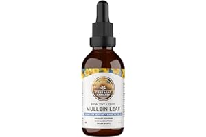 FOUR LEAF FARMACY Mullein Leaf Extract for Lungs - Made in UK - High Strength Liquid Mullein Leaf - Mullein Leaf Drops