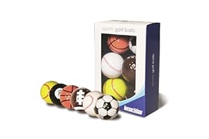 Longridge Zabawne piłki golfowe sportowe, 6 sztuk