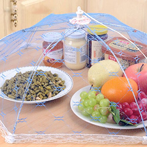 OULII 3 Stück Faltbare Fliegenhaube für BBQ Picknick Zuhause - 2