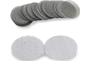 UKGLASS Pipe Screen - Stainless Steel - Smoking Pipe Filters Screens for Pipe & More - 15mm (0.6in) - Gauze Ash Catcher Smoking Screen (50 Pack)