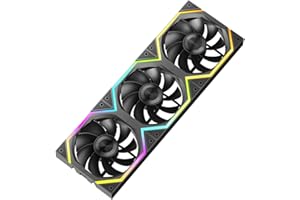 TZMRIT Build Blocks Daisy Chain RGB PC UNI Lüfter 120MM[3 Stück][HDB] 62.36 CFM/2000 RPM 5V3PIN ARGB und 12V4PIN PWM Lüfter (Black Reverse Flow)