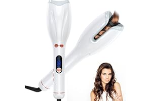 Rizador de Pelo, Profey Rizador Pelo Automatico con Tecnología de Iones Negativos, Ondas Pelo con Doble Protección y Antienredos,Curling de Calentamiento Rápido(80℃-210℃,25MM)