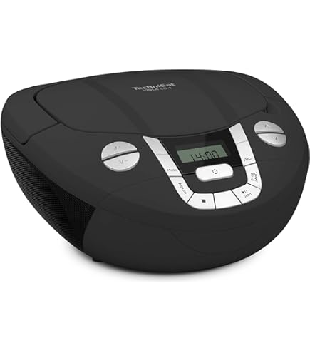 KLIM Boombox E1 - Draagbare CD Radio Met Subwoofer, Bluetooth En Oplaadbare Batterij