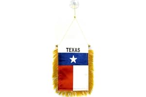 AZ FLAG - Wimpel Texas - 15x10 cm - Bundesstaat Texas Mini Flagge 10 x 15 Cm - Auto Pennant Spezielle Auto