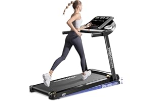 ‎YPOO YPOO Laufband für Zuhause, Laufband Klappbar mit Steigung 8%, Laufbänder Leise bis 13km/h mit Großer Lauffläche, 2.5 HP Treadmill für Zuhause mit LED Anzeige & APP, Max Belastung 140KG