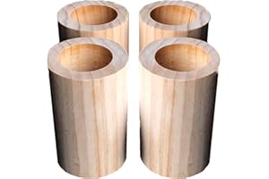 ZCRU004 Höhe 10cm Möbelerhöher Betterhöhung Tischerhöher Holzmöbel Raiser Möbelerhöhung Möbelfüße Für Bett Sofa Stuhl Tisch Schrank 4-Teiliges Set (4.8cm)