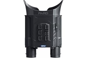 PARD Binoculares de Visión Nocturna,Gafas Visión Nocturna con Alcance de hasta 350m, 850nm y 940nm Opcionales.3 Niveles de Infrarrojos con batería Recargable 5000mAh,Merlin