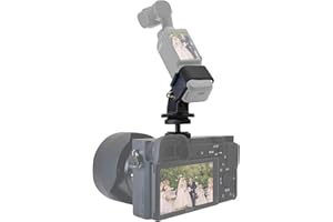 HAFOKO Osmo Pocket 3 Frío Zapato Montura para Cámaras, DSLR Cámara Sujete Zapata Adaptador Soporte Compatible para dji Osmo Pocket 3 Accesorios