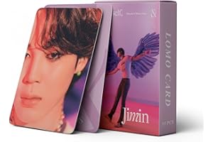 SCISSH BTS Bangtan Boys 55 piezas JIMIN ID con foto personal: Chaos Park Jimin Photocards Collection Mini Card Postal Lomo Cards (Jimin)