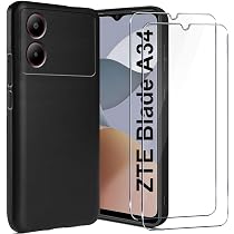 Hülle Mit Panzerglas Für ZTE Blade A35E - Stoßfeste Silikonhülle & Schutzfolie | TPU Material, Präzise Schnitte