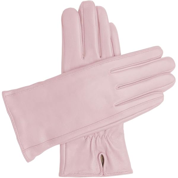 GSG SINCE 1998 Dames lederen rijhandschoenen – Chrome-vrij schapenvacht, touchscreen-compatibel, warme winterhandschoenen met wol of fleece voering W24005, Donkerblauw, M