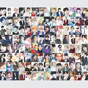 Clickedin ( Set of 112 ) Exclusive BTS Photocards, 16 Pics Of All 7 Members, (Size - 4.25 ? 3 inch) Merch For Girls Army, Photo Cards For Room Decor, Journal Supplies, Scrapbooks