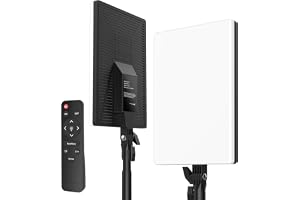 Tygot P-19 Professional Fill Light with Remote, 75W, 700 LEDs, 96+ CRI, 2800-6800k Color Temperature, Adjustable Brightness, 180 Degree Tilt, Soft Studio Light for Video Shooting YouTube, Photoshoot