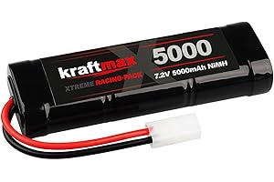 Kraftmax Akumulator wyścigowy z wtyczką Tamiya (7,2 V NiMH, 5000 mAh)