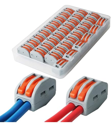 10PCS Connecteurs De Câble Électrique à Levier De 8 Ports, Connecteurs