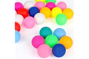GAREGEAR 50 Pack Ping Pong Balls, 40+mm Assorted Color Table Tennis Balls, Multi-Color Pong Balls for Pong Games, Arts and Craft, Party Decoration, Not for Ball Pit