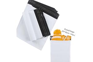 huruirui 100PCS Bolsas para Envios 20x30cm/A4 Bolsas de Plastico Blickdicht Selbstklebend Versandtaschen Warensendung Bolsas Plastico Logistikverpackungen Transport Verpackungskarton