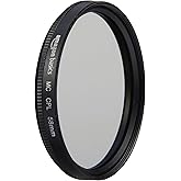 Amazon Basics 58 mm Circular Polarisations-Schutzfilter für tiefere Farben, Reduzierung von Blendung und Reflexionen, Mehrfac