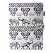 Produktbild Samsung Galaxy Tab S3 9.7 Hülle , Billionn® Gemalt Karikatur netter Art-erstklassiges PU-Leder-Schlag-Abdeckungs-Shell-Mappen-dünner Standplatz-Schutz Hülle mit Ständer Funktion Magnet für Ledercase Handytasche Scratch Telefon-Kasten für Samsung Galaxy Tab S3 9.7 Zoll SM-T820 / SM-T825 (Elefant)