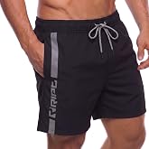 RIPT Men's Quick Dry Swim Shorts with Mesh Lining, UV50 Protection, Boardshort Beach Swimming Surf Holidays Summer