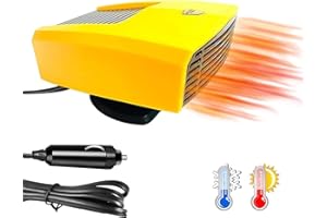 LANKOER 12V 150W Car Heater, 2 in 1 Heating and Cooling Auto Demister Car Fan, Fast Heating Quickly Defrost Defogger, Dryer Windshield Plug in Cigarette Lighter for Car SUV RV