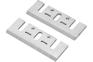 KUULEYN Cuchilla de repuesto de cepillo eléctrico, Un par HSS Cepillo eléctrico manual de madera Cuchilla de repuesto para cepillo de mano