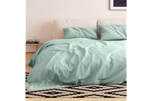 ‎EMMA Emma Essentials Mikrofaser Bettwäsche mit 1 Bettbezug 135x200 cm und 1 Kissenbezug 40x80 cm, 2-teilig, Hellgrün