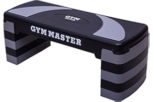 GYM MASTER Adjustable Step Aerobics Workout Platform Stepper