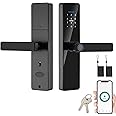 OYDAS Smart Lock, Keypad Electronic Deadbolt With Handle, 5-in-1 Multi-Function, APP/Fingerprint/Card/Key/Code Unlock