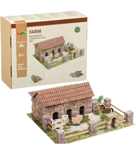 XinYuor 150PCS Briques Miniatures,Mini Construction Briques,Mini Briques pour AméNagement Paysager Briques,Miniature Modèle Brique Mur Petites Briques pour Accessoires de Jardin Miniature