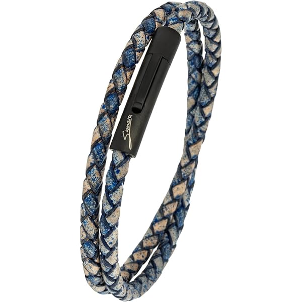Bracciale Avvolgente In Pelle Di Piume Multistrato Da Uomo Classico