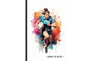 Carnet de Notes Rugby: Carnet pour Sportif | Bloc Note | Idée Cadeau pour Rugbywoman en Herbe | Carnet de Rugby format A5 | 100 Pages