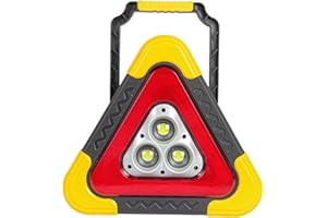 GÉNÉRIQUE Triangle Lights – LED-Lampe mit 4 Modi | Solar-Dreiecke auf der Straße mit Solarenergie | Sicherheitsdreieck LED für die Reparatur von Fahrzeugunfällen