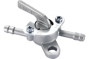 GOOFIT Commutateur de Filtre de Robinet de réservoir de Carburant en Ligne de Zinc de 6mm x de 55mm Remplacement pour Le Bicyclette de VTT de Pit Quad Buggy 50cc 70cc 90cc 110cc 125cc Scooteur ATV Go Kart