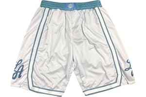 WEOPLKIN Basketball Shorts Herren Lakers Shorts NBA Shorts Lakers Sportshorts Kurz Hosen Jogginghose Los Angeles Lakers Shorts Lässige Bequem Leichtgewicht Shorts