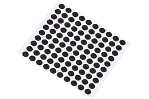 ‎PATIKIL PATIKIL Pool Tisch Marker Punkte 1 Blatt/100Stk Billiard Snooker Punkte Aufkleber Ball Position Lokalisierung für Billard Übung Schwarz