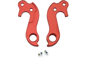 Noah And Theo NT-HD026 Mech Gear Derailleur Hanger Dropout compatible with Cube #123 or 10123 in SATIN RED incl. screw set. Also fits Lynskey and other road bikes