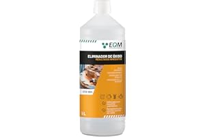 EQM SOLUCIONES QUIMICAS EQM - ECO-804 - Eliminador de Óxido Profesional - 1L - Remueve el óxido Completamente - Recupera el Color Original del Metal - Efecto inmediato